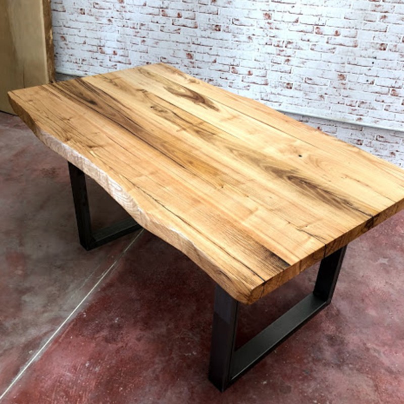 Tavolino rustico con tronco in legno massello PG creations