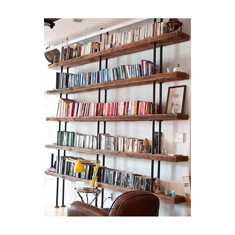 Libreria da parete vintage 240x270x25 realizzata a mano