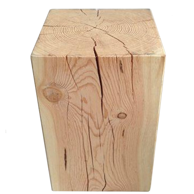 Tronco legno - Sgabello tavolino in castagnetto grezzo
