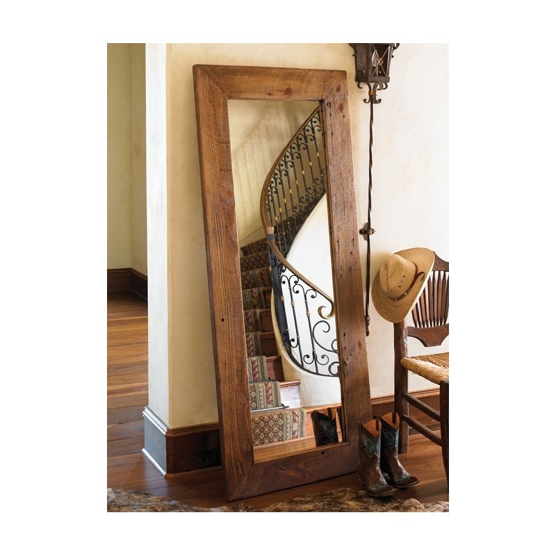 Specchio da terra cornice in legno massello anche su misura